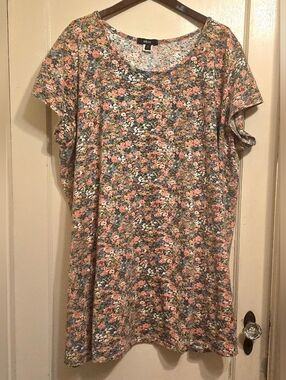 Ellos 3X Floral Dress – Flowy Plus Size, Soft Feminine Print, Easy Wear